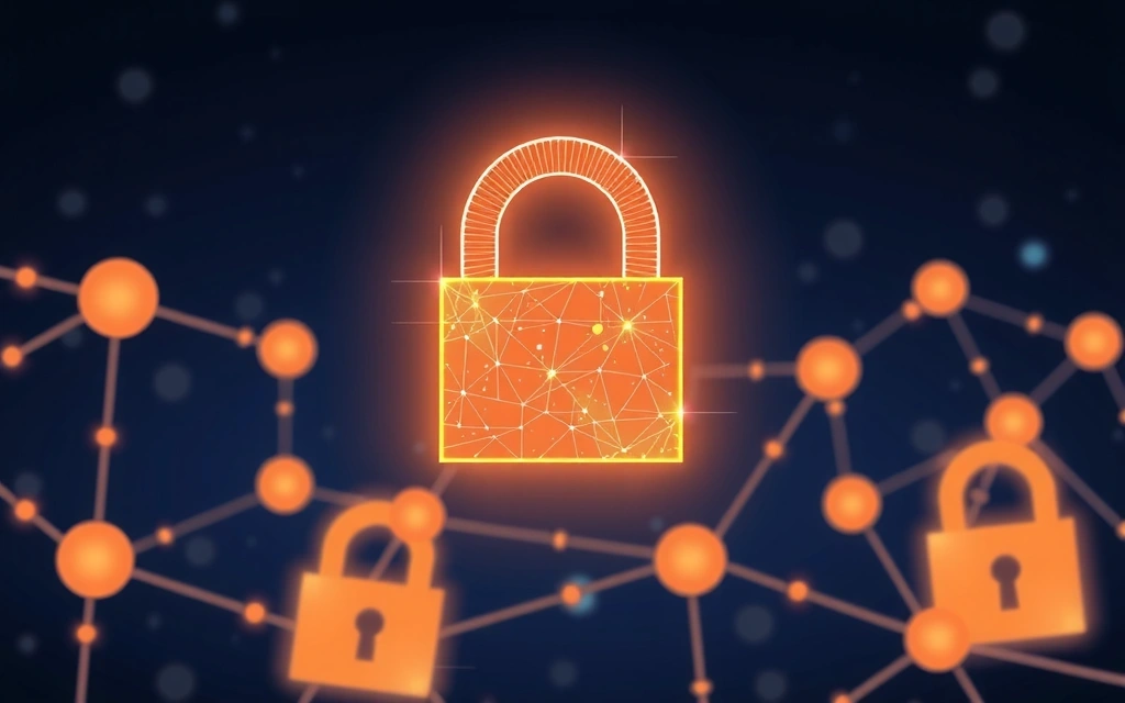 Cybersecurity lock icon representing data protection